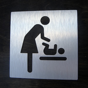 Mother Changing Room Sign . Breastfeeding Plate for Mothers . Diaper Change Rooms Door Plaques . Bathroom Mom Signs. Nursery Plates Children