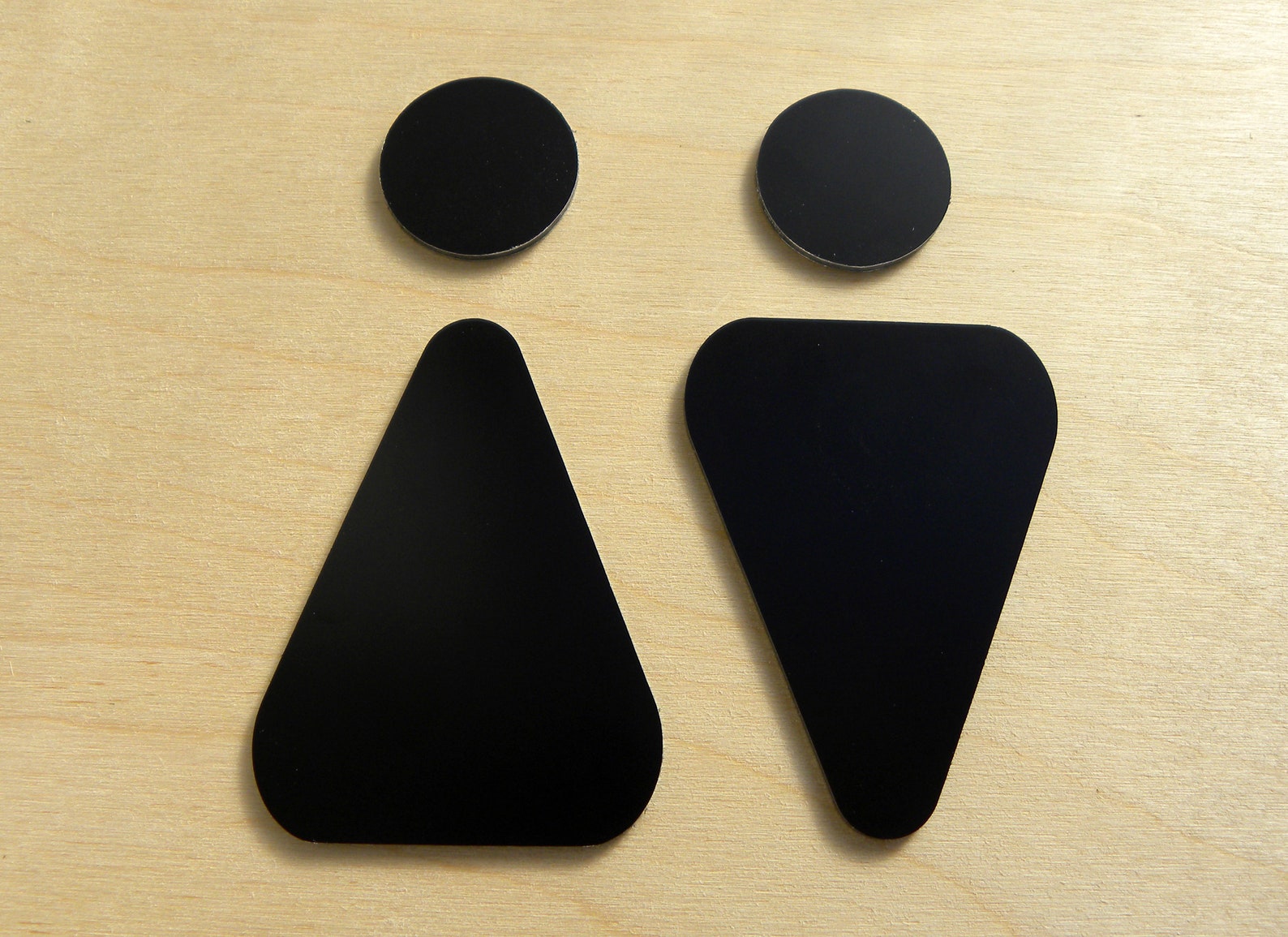 Bathroom Men Woman Set Figures - Door Signs for Restrooms - Male Female ...