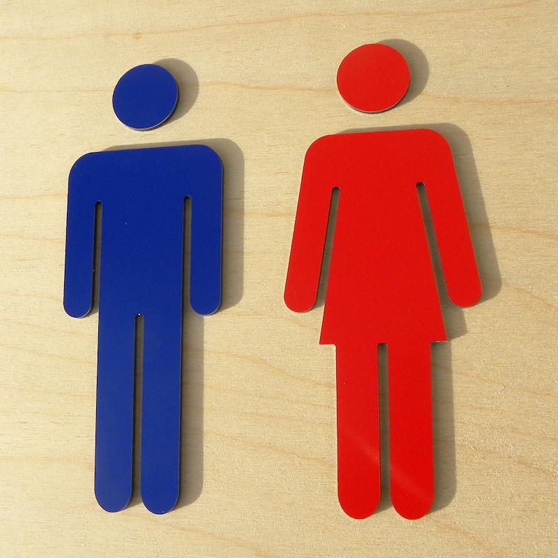 Men and Women Restroom Sign - Etsy