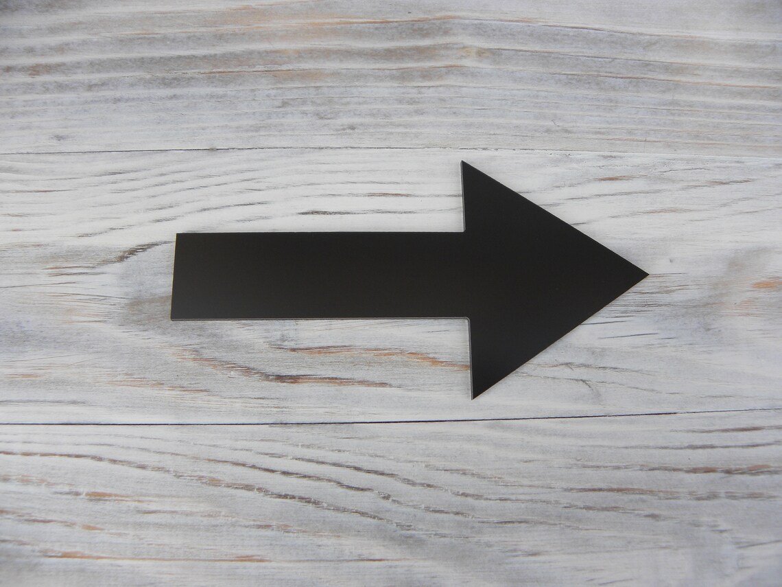 Custom Black Arrow Plate for P D , With Double Tape in the Back . Size ...