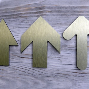 Arrow Conemporary Direct Sign Decor. Stainless Directional Arrows. Informative Outdoor Arrows Signs Right Left Symbol Shape  Direction Decor