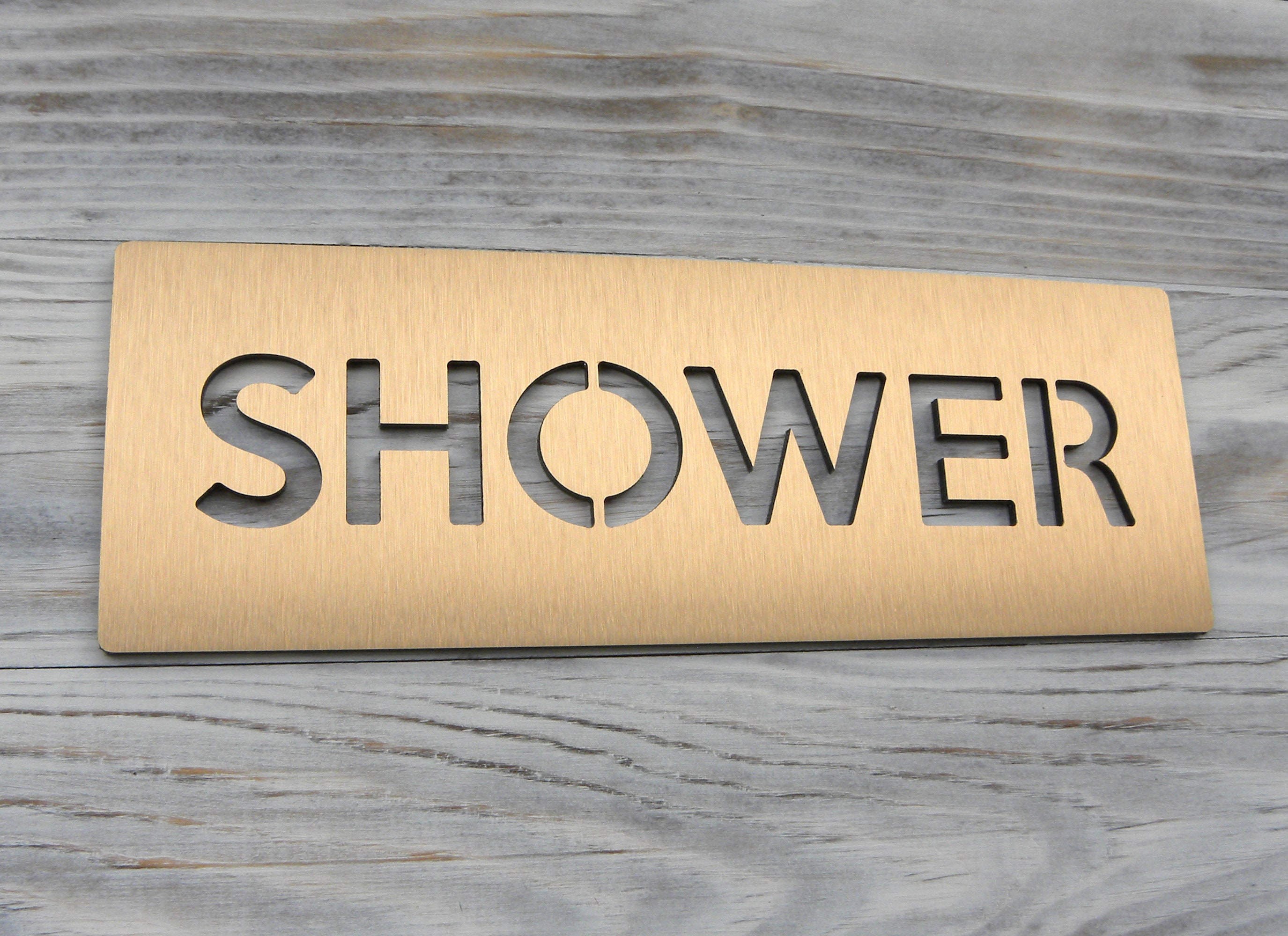 Shower Door Plaque. Plaques for Bathrooms. Adhesive Doors Bath Etsy