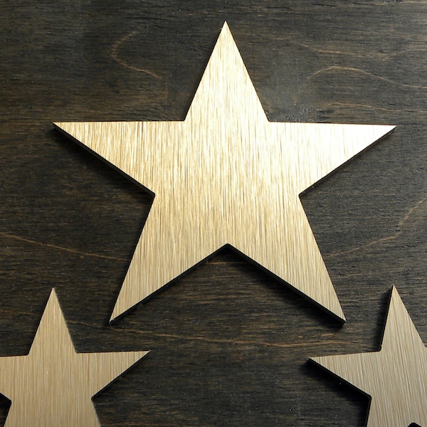 STAR. Wall Decor Stars. Stainless Aluminum Brass Decorative Craft . Celestial Decor. Modern Metal Decor Star Sign. Metallic Star Plaque.