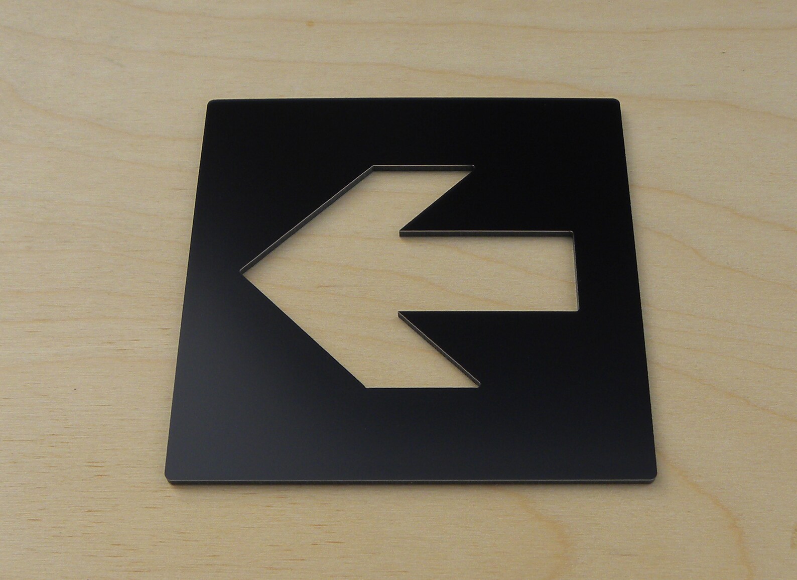 Arrow Directional Modern Wall Sign. Stainless Directions Sign. Address ...