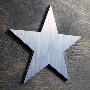 Star . Silver Stainless Stars. Modern Home Wall Decor . Aluminum Decorative Craft. Celestial Decor. Modern Metal Wall Decoration  Celestials