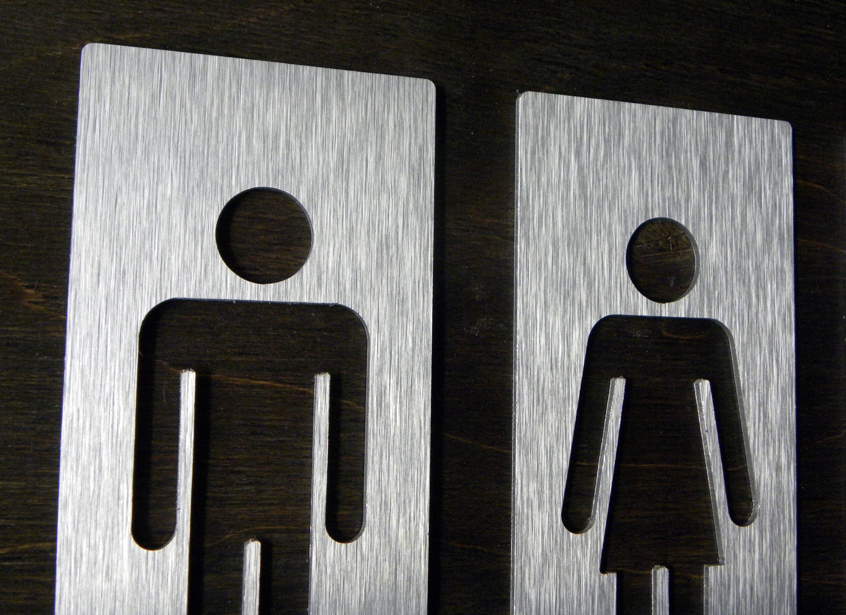 Man and Woman Restroom Door Signs. Set Men Woman Unisex | Etsy