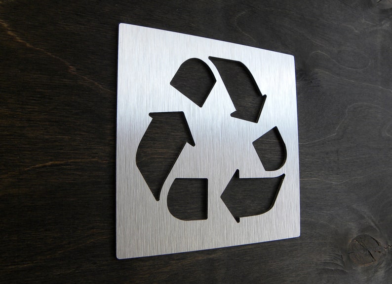 Recycle Round Business Sign Signs With Recycling Symbol Trash Recycle