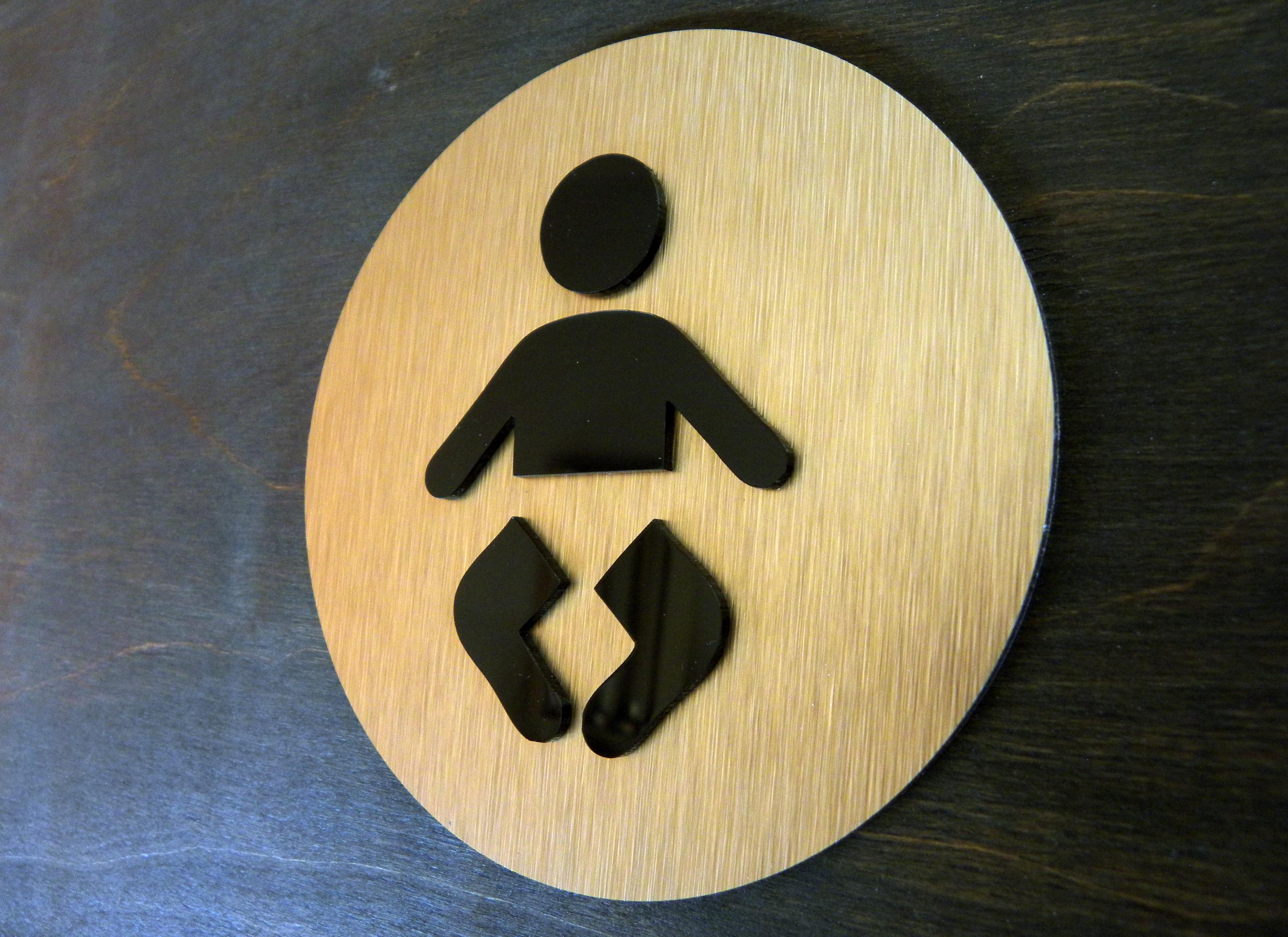 BABY Sign - Modern Changing Station Plate - Custom Signage Nursery Room ...