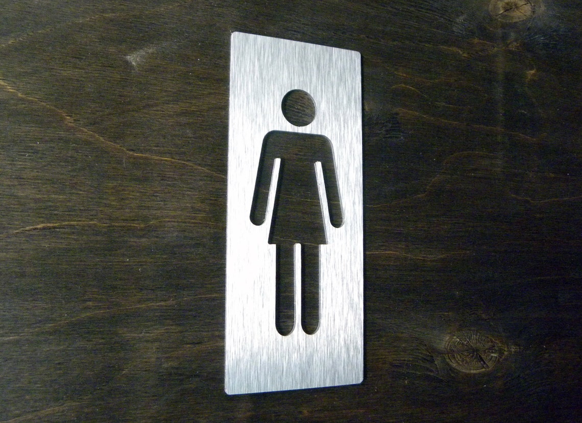 Man and Woman Restroom Door Signs. Set Men Woman Unisex | Etsy