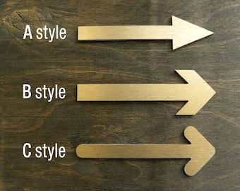 Arrows . Directional Wall Sign . Signs for Directions . Way finding Number Arrow Sign . Traffic Art Wall Decor . Pointing Signage Symbols