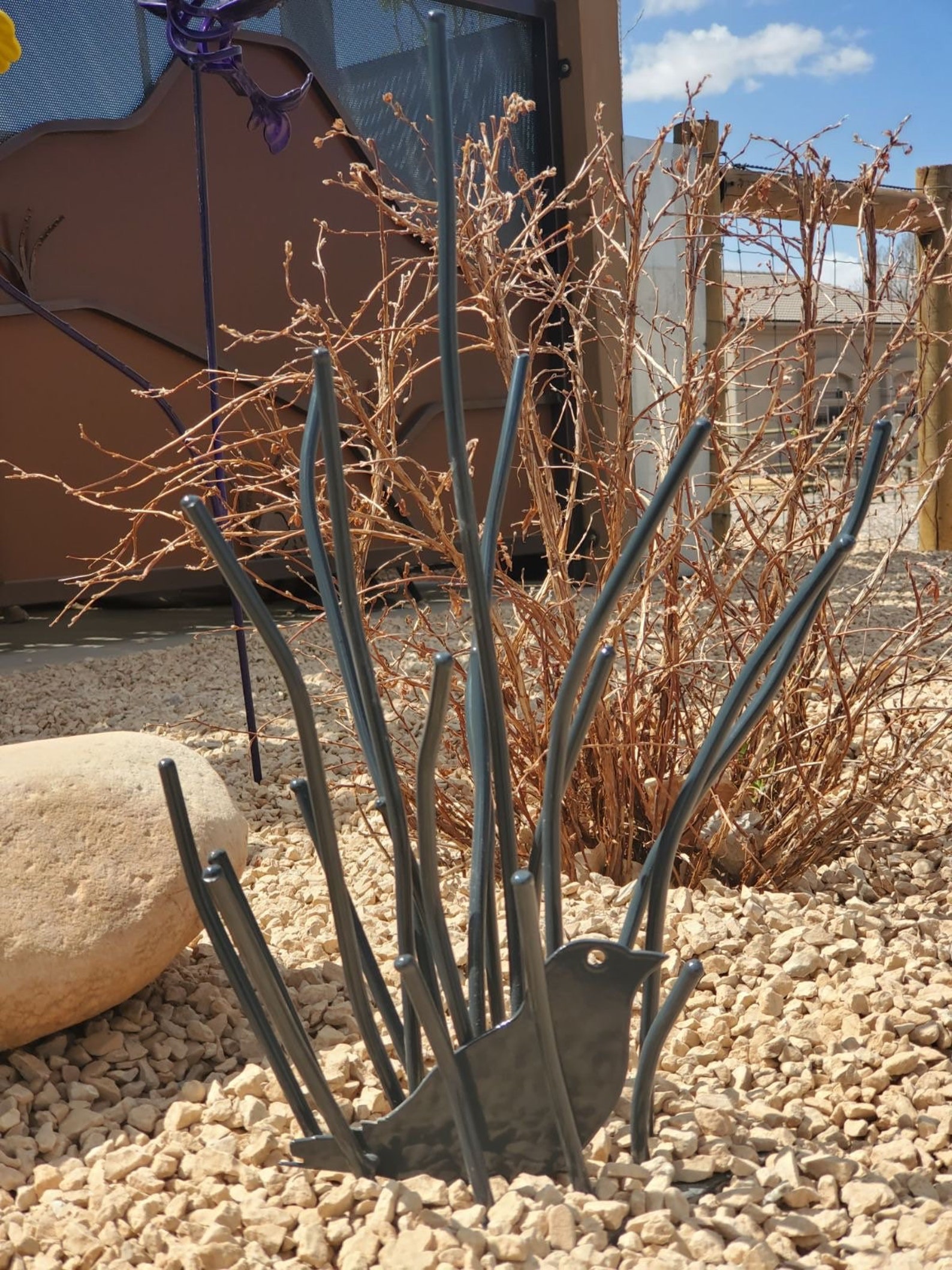 Metal Yard Art Metal Plant Metal Cactus Steel Sculpture Etsy