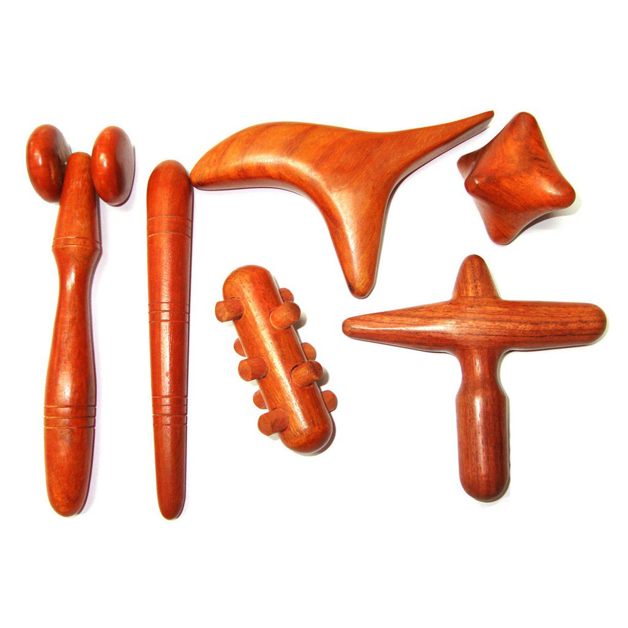 6in1 Reflexology & Thai Wooden Massage Tools for Full Body Etsy