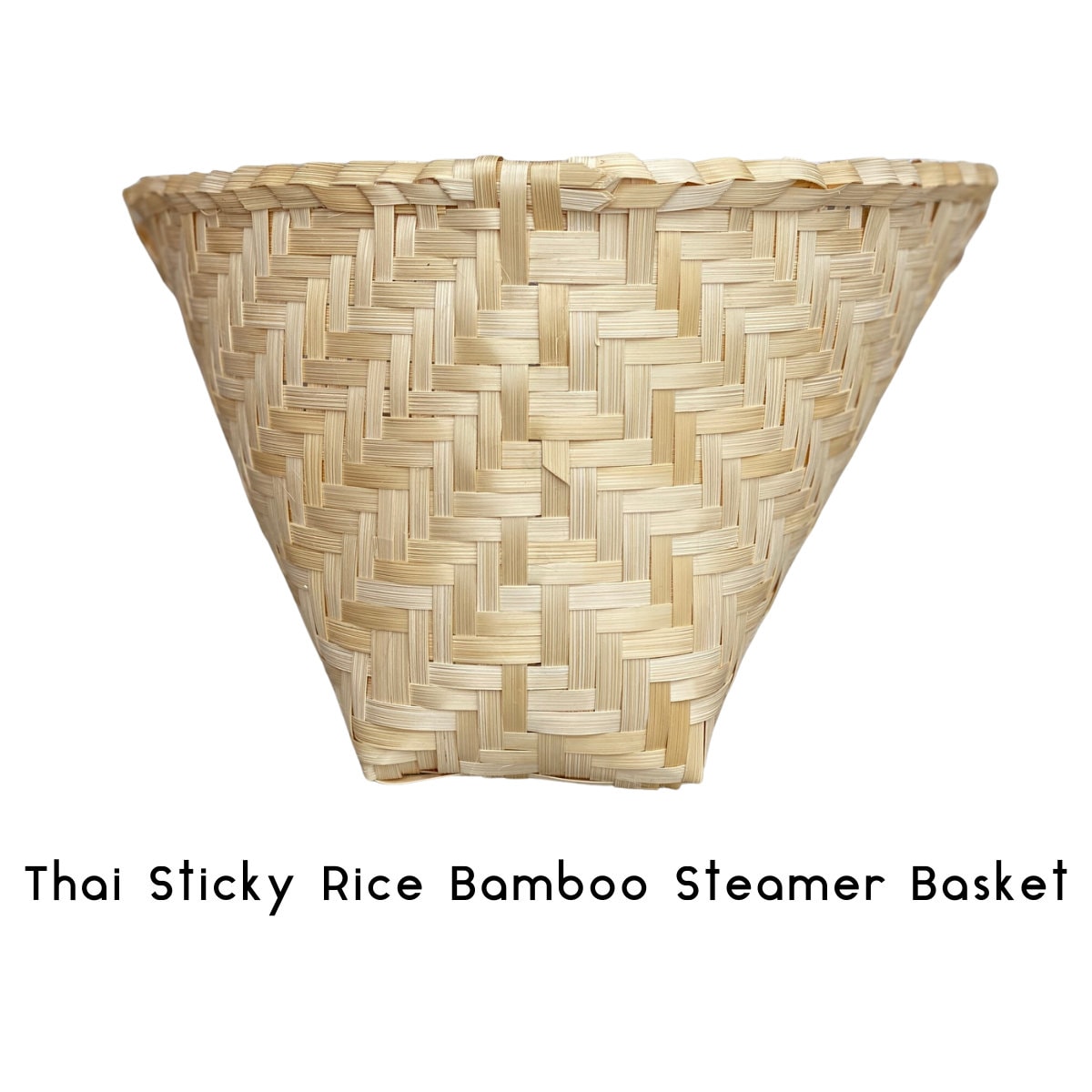 Thai Sticky Rice Steamer Basket: Bamboo Steam Cooker for Authentic
