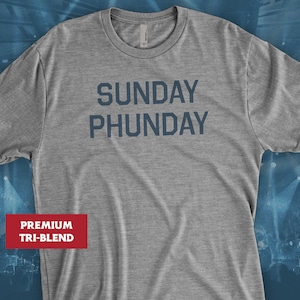 Phish Sunday Phunday Trey Anastasio Never Miss A Sunday Show YEM Lot Tee Tri Blend Tshirt