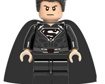 black suit superman lego minifigure