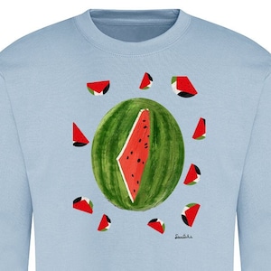 Watermelon Print Palestine Unisex Sweatshirt Tote | Support Palestine | Free Palestine | Save Gaza Free Palestine | Palestine Protest| Gazze