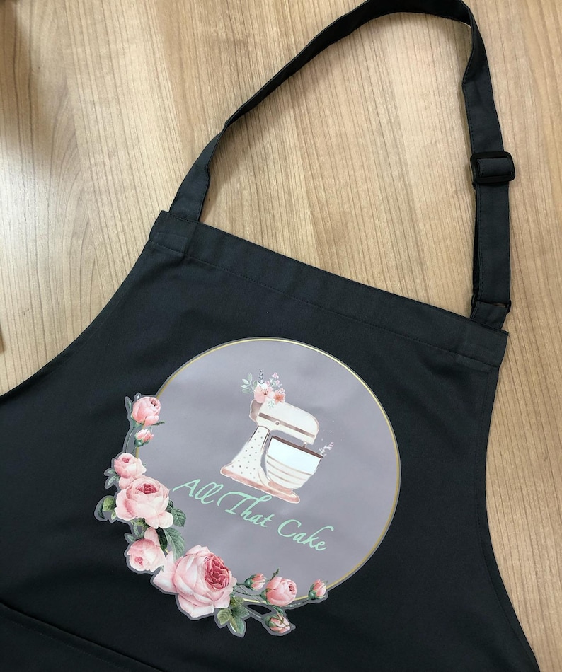 Personalised Logo Printing on Aprons Customised Apron for Etsy UK