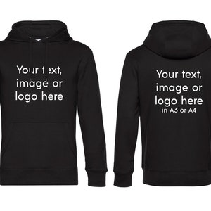 front & back print hoodie