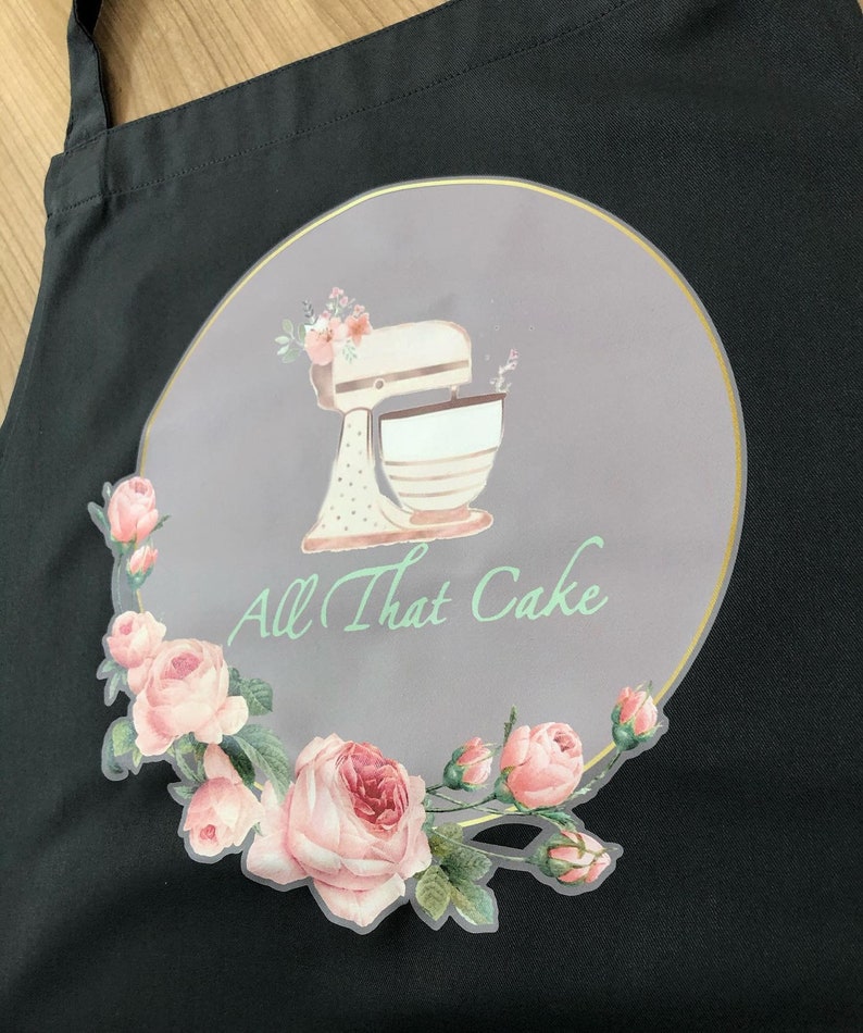 Personalised Logo Printing on Aprons Customised Apron for Etsy UK
