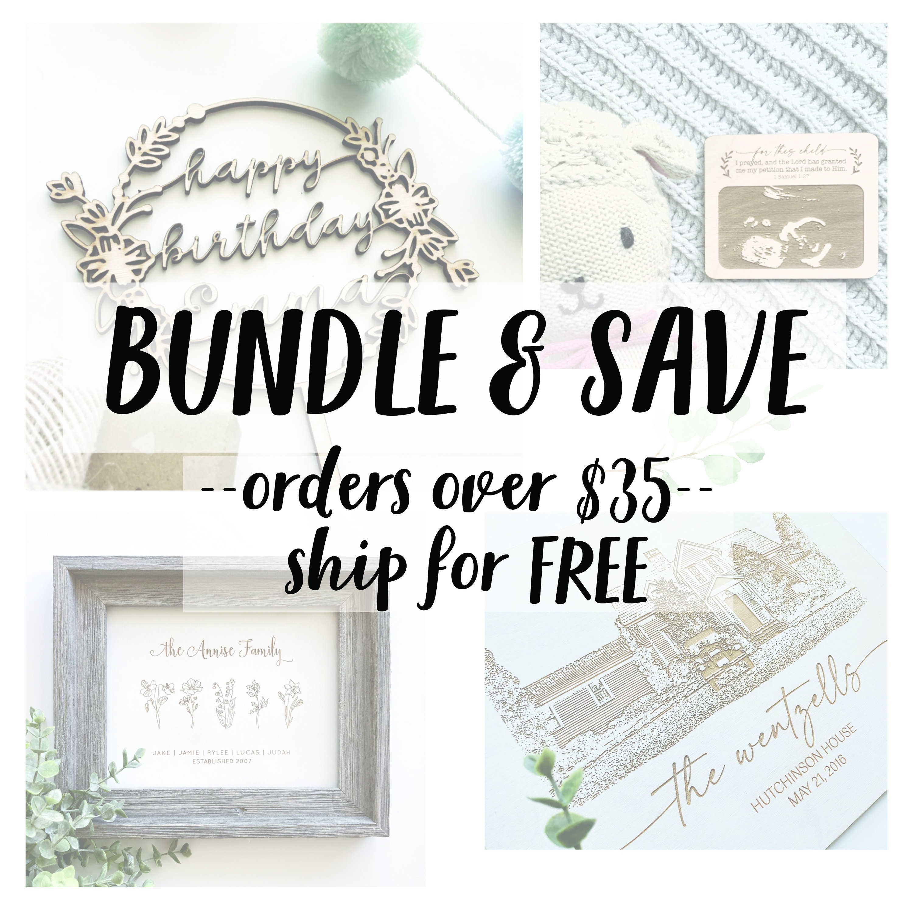 Rustic Decor Cake Topper Made From Wood Special Occasion - Etsy