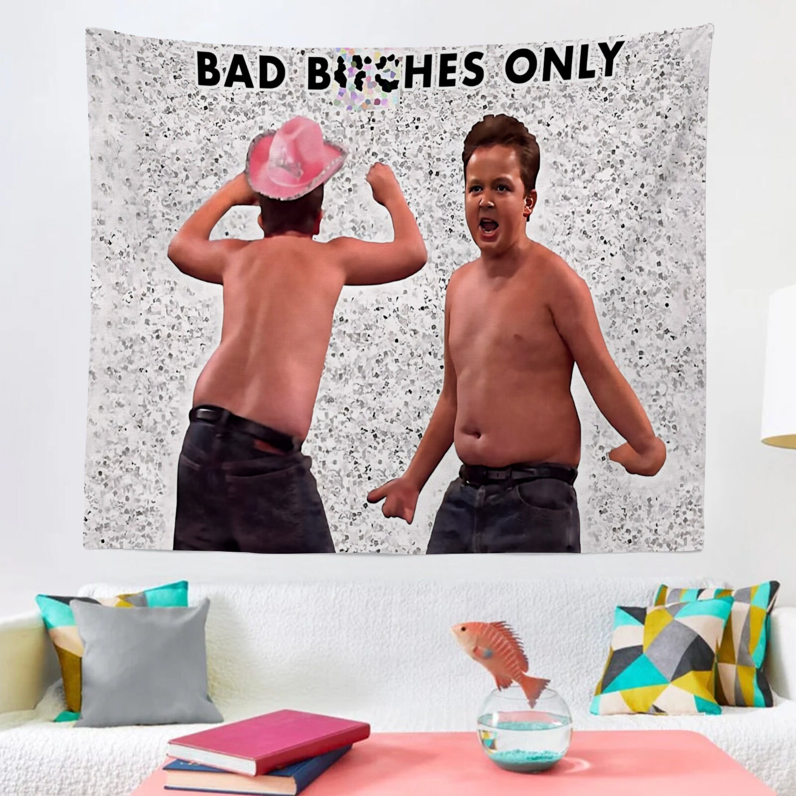 Gibby Party Requirements Bad Bitches Only Funny Meme Tapestry