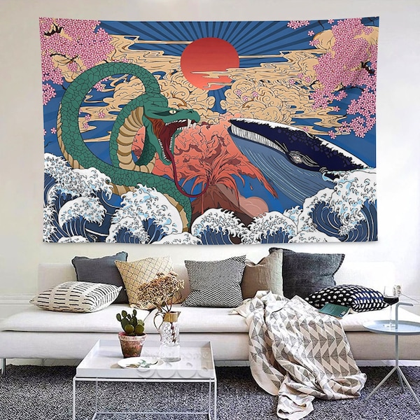 Wall Hanging Japanese Etsy