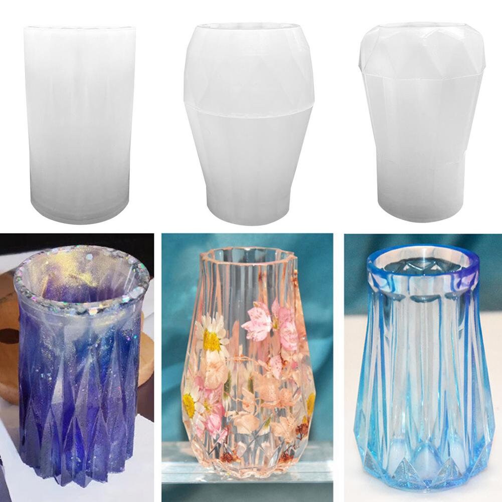 1PCS Vase Crystal Epoxy Resin Mold Flowerpot Plant Pot Etsy
