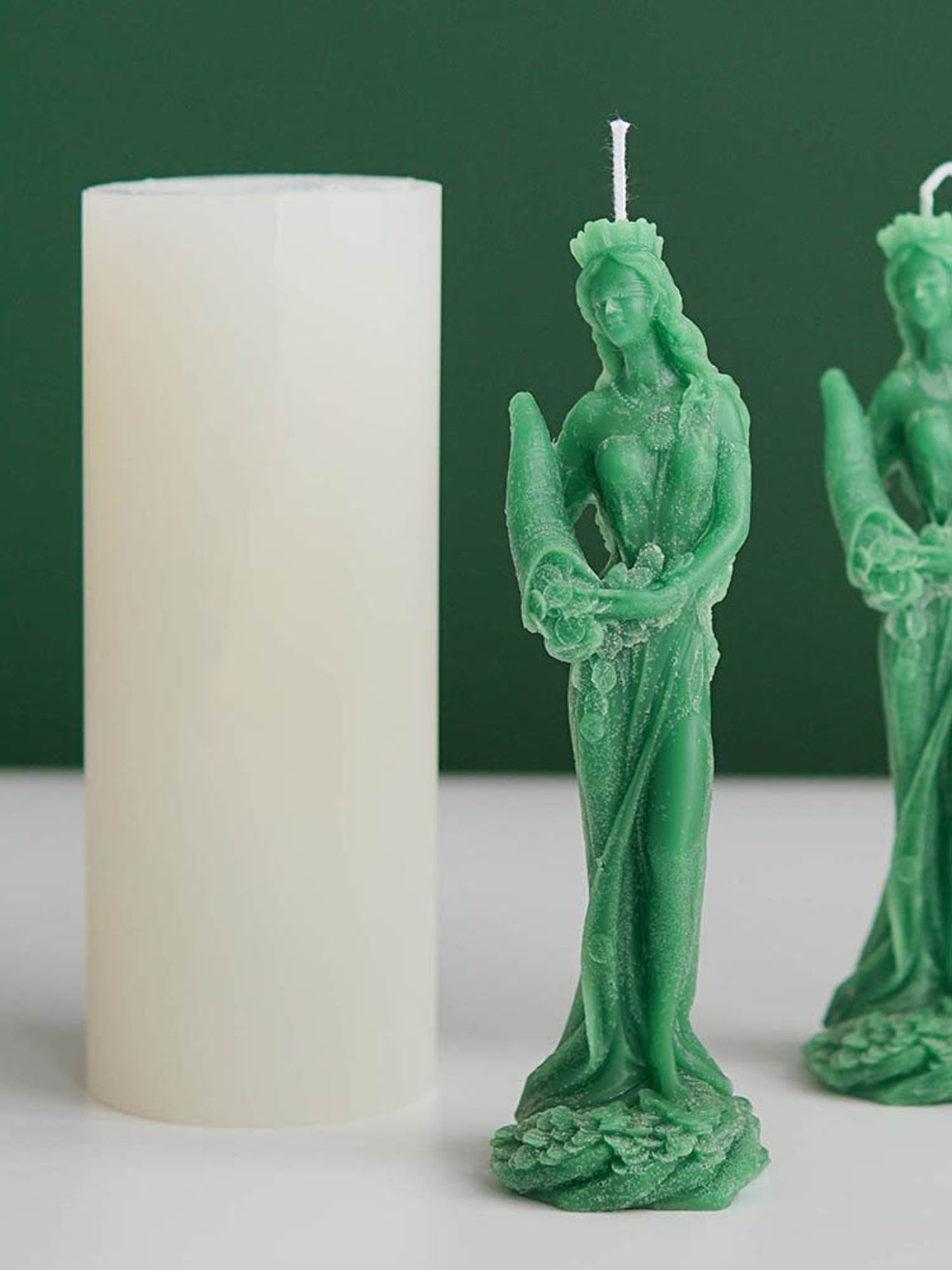 Diy Candles Mould Wax Candles Mold Goddess Of Wealth Etsy
