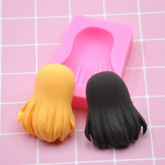 Doll Hair Mold for Cake Decorate Silicone Fondant Mold Cookie Mold 