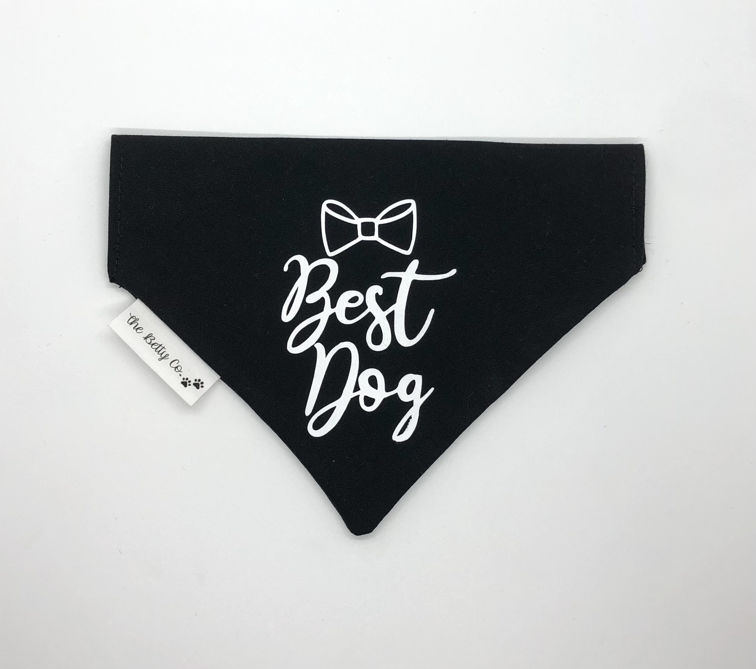 Wedding Dog Bandana Over The Collar Bandana Black Wedding Etsy