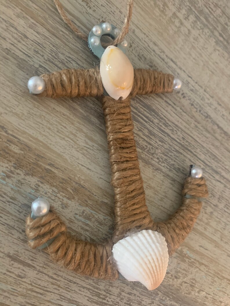 Coastal Christmas Coastal Anchor Beach Ornament Beach Decor Coastal Decor Christmas Ornament