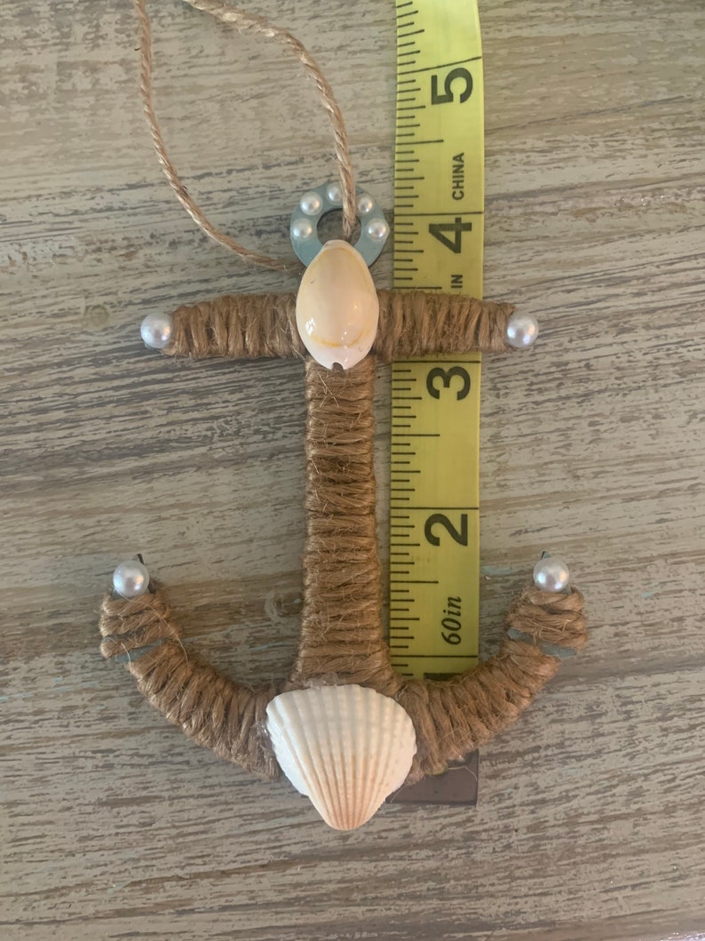 Coastal Christmas Coastal Anchor Beach Ornament Beach Decor Coastal Decor Christmas Ornament