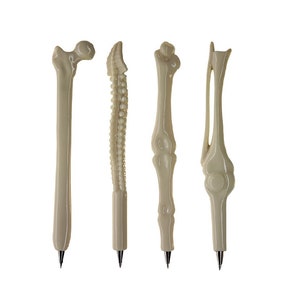 Pack of 5 Anatomical Bone Pens - Black Ink