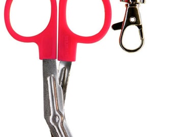 Mini Utility Scissors with keychain - Pink Handle