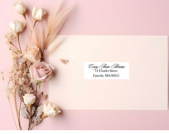 Customizable Wedding Address Labels: Elegant Printable Template (Instant Download, 8.5x11in, 5160 Labels)