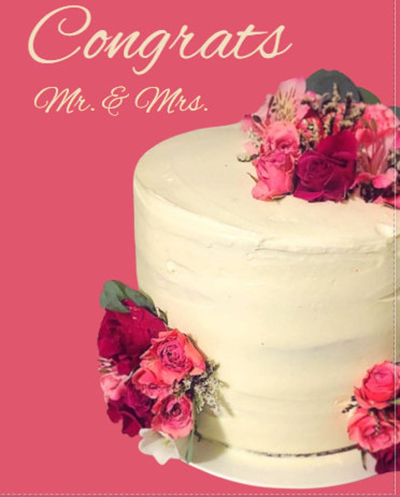 Congrats Card, Printable Congrats Mr. and Mrs. Congratulations Card ...