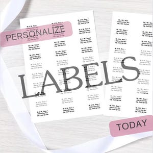 Editable Kids Name Labels | Printable School Supply Organization (Canva Template)