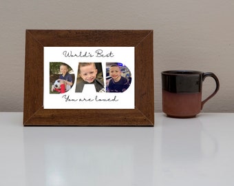 Personalisierte Fotocollage: Vatertagsgeschenk für Papa