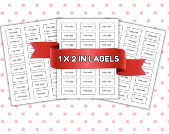 Customizable Label Template: Printable DIY Organizing Labels (8.5 x 11 Page, 5160 Labels)