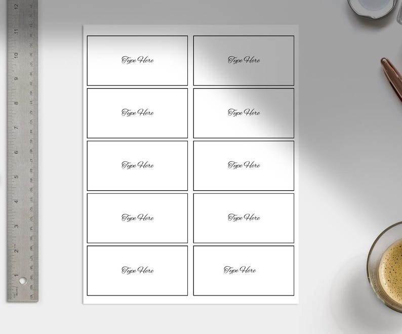 Customizable Address Labels Template: 4x2 Printable Mailing Labels ...