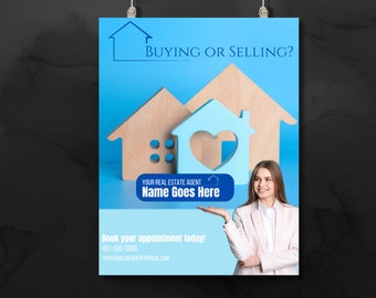 Business Flyer Template | Customizable Property Advertisement Design | Printable Listing Flyer for Agents & Brokers