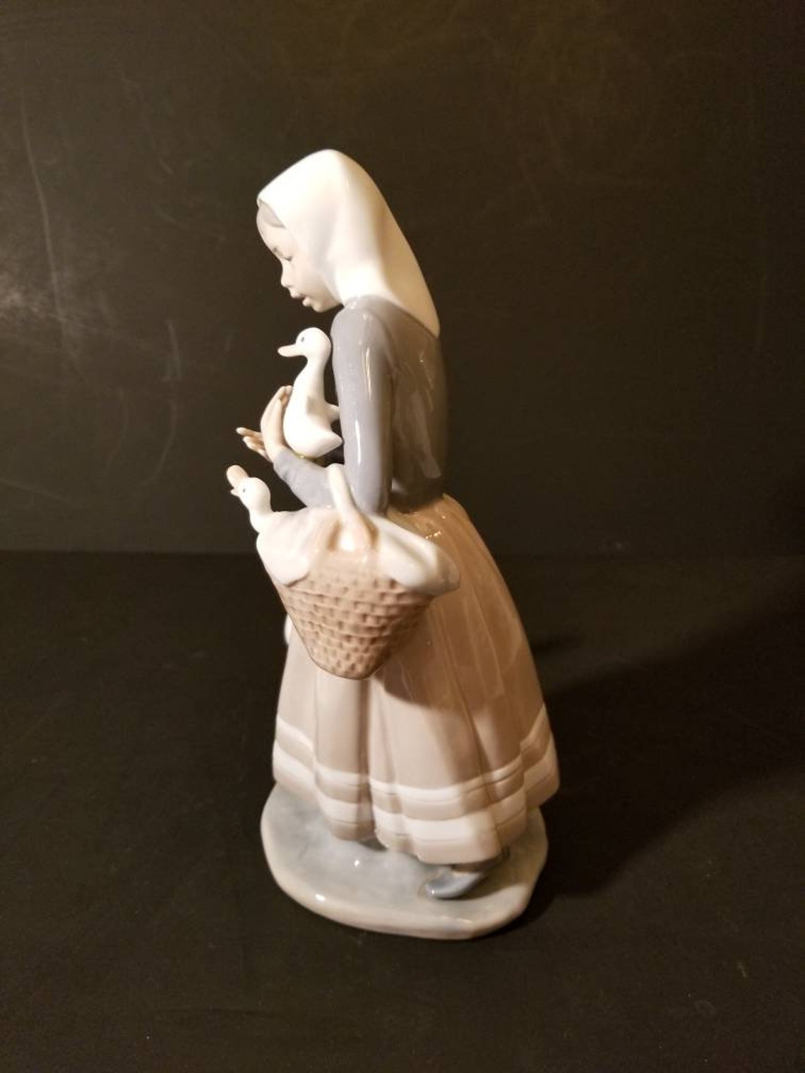 lladro shepherdess with ducks