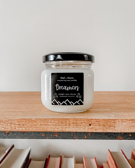 Dreamers Candle Starlight Citrus and The Sea Scent Etsy