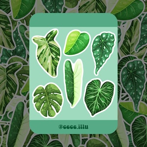 Planche de Stickers Feuilles | 6 stickers