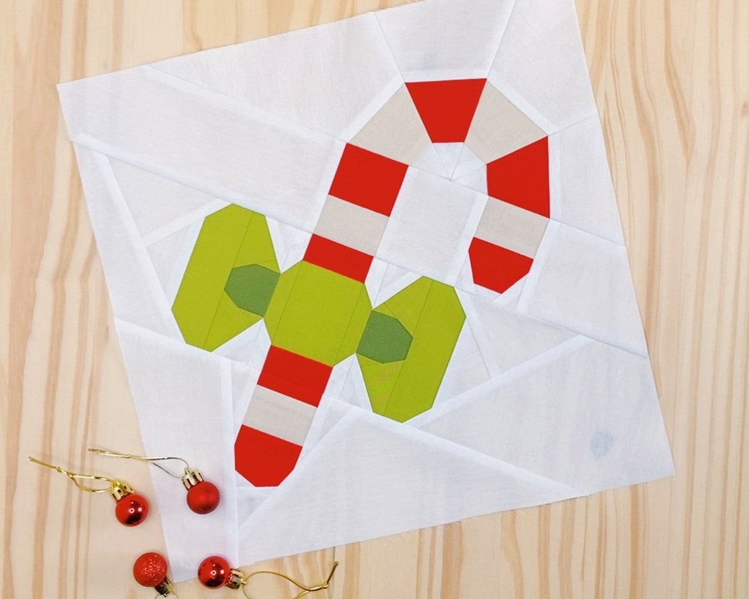 Candy Cane Quilt Pattern Christmas Quilt Pattern PDF Digital Download