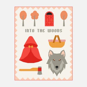 Red&#39;s Enchanted Woods Quilt Pattern | Digital PDF Download | 55x70 inches | Foundation Paper Piecing | FPP | Little Red Riding Hood