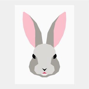 Patrón de colcha CONEJITO | Descargar PDF | Piecing de papel Primavera | Jardín | Pascua | Conejo