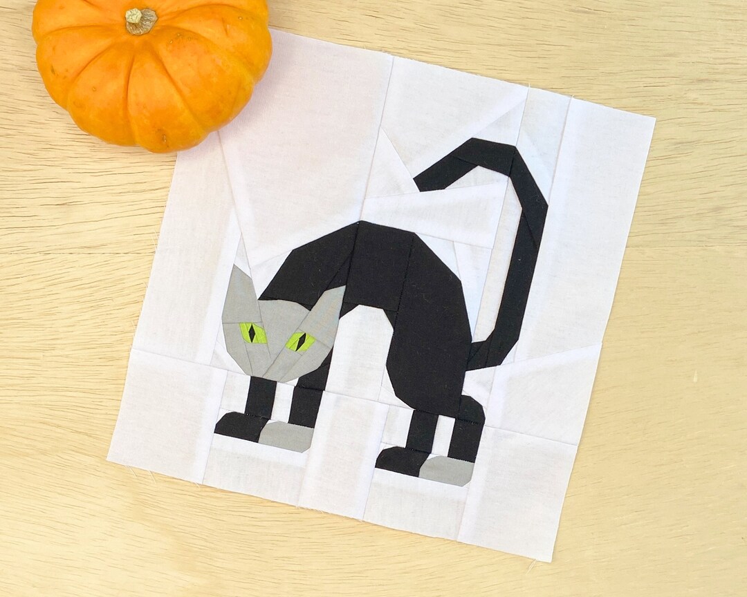 SCAREDY CAT Quilt Pattern PDF Download Paper Piecing Etsy