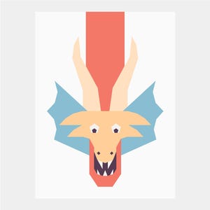Dragon II Quilt Pattern | Dragon Quilt Pattern | Digital PDF Download | 16x12 inches | Foundation Paper Piecing | FPP