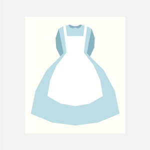 Alice&#39;s Apron Quilt Block Pattern | Digital PDF Download | Foundation Paper Piecing | FPP | Alice in Wonderland | Mini Quilt